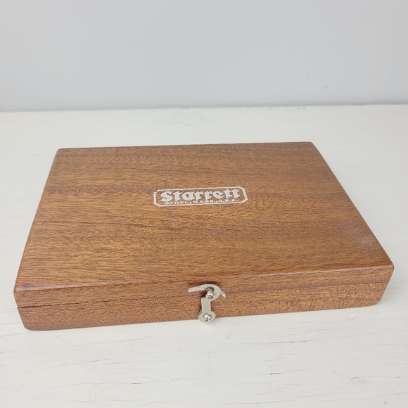 Starrett No. 55 Beveled Edge 4 1/2" Square Tool With Wooden Box Machinist - Picture 15 of 15